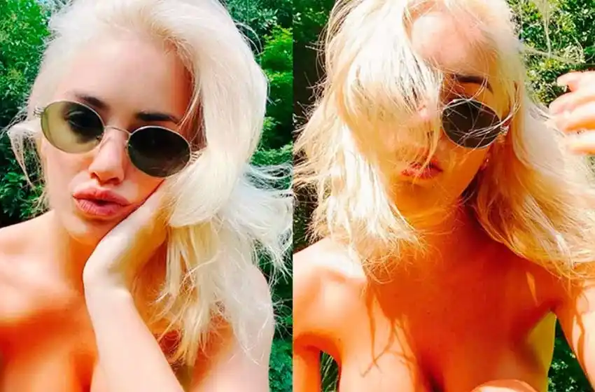 El sensual video de Lali Espósito nadando en topless