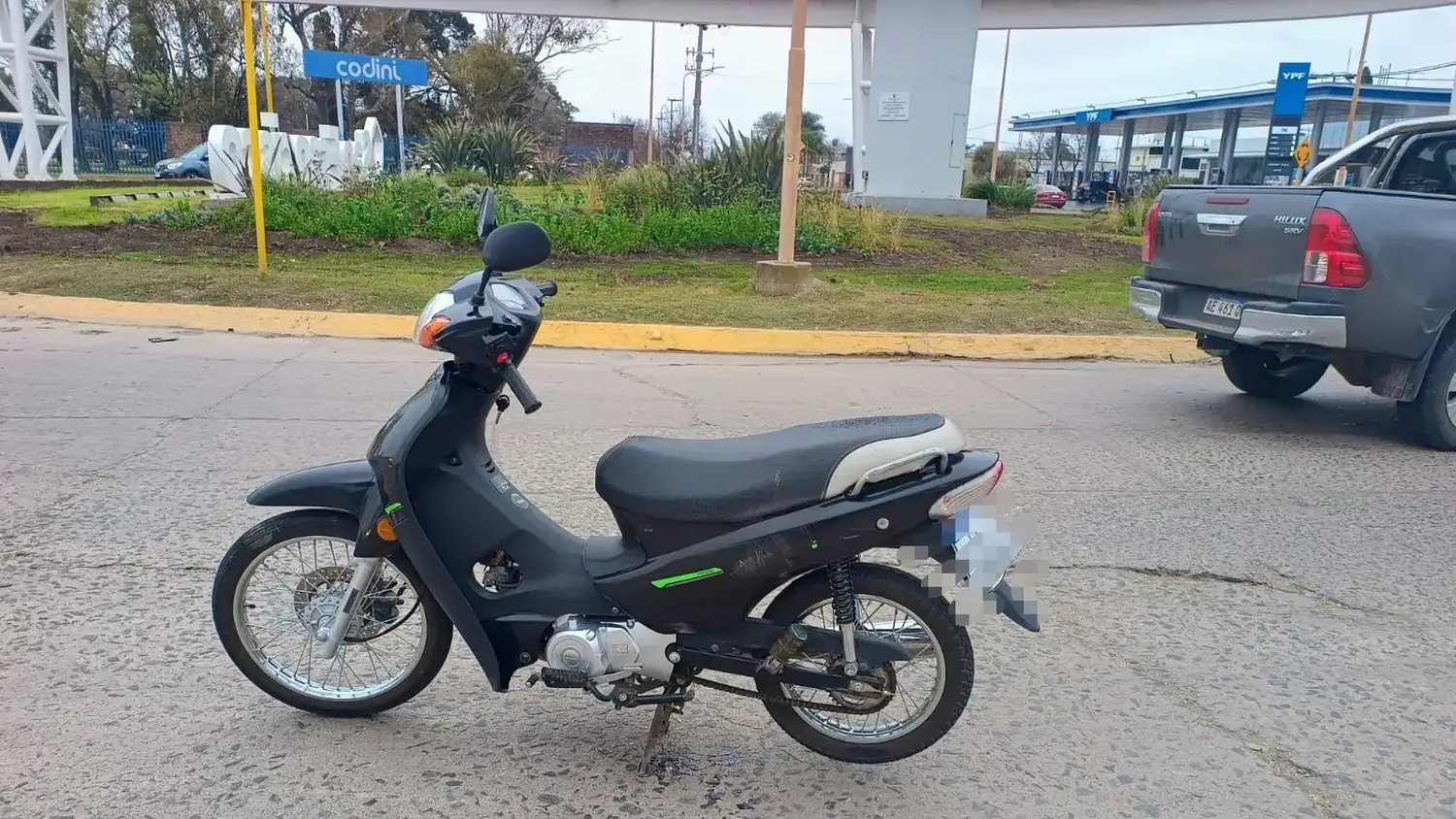 choque moto y camioneta