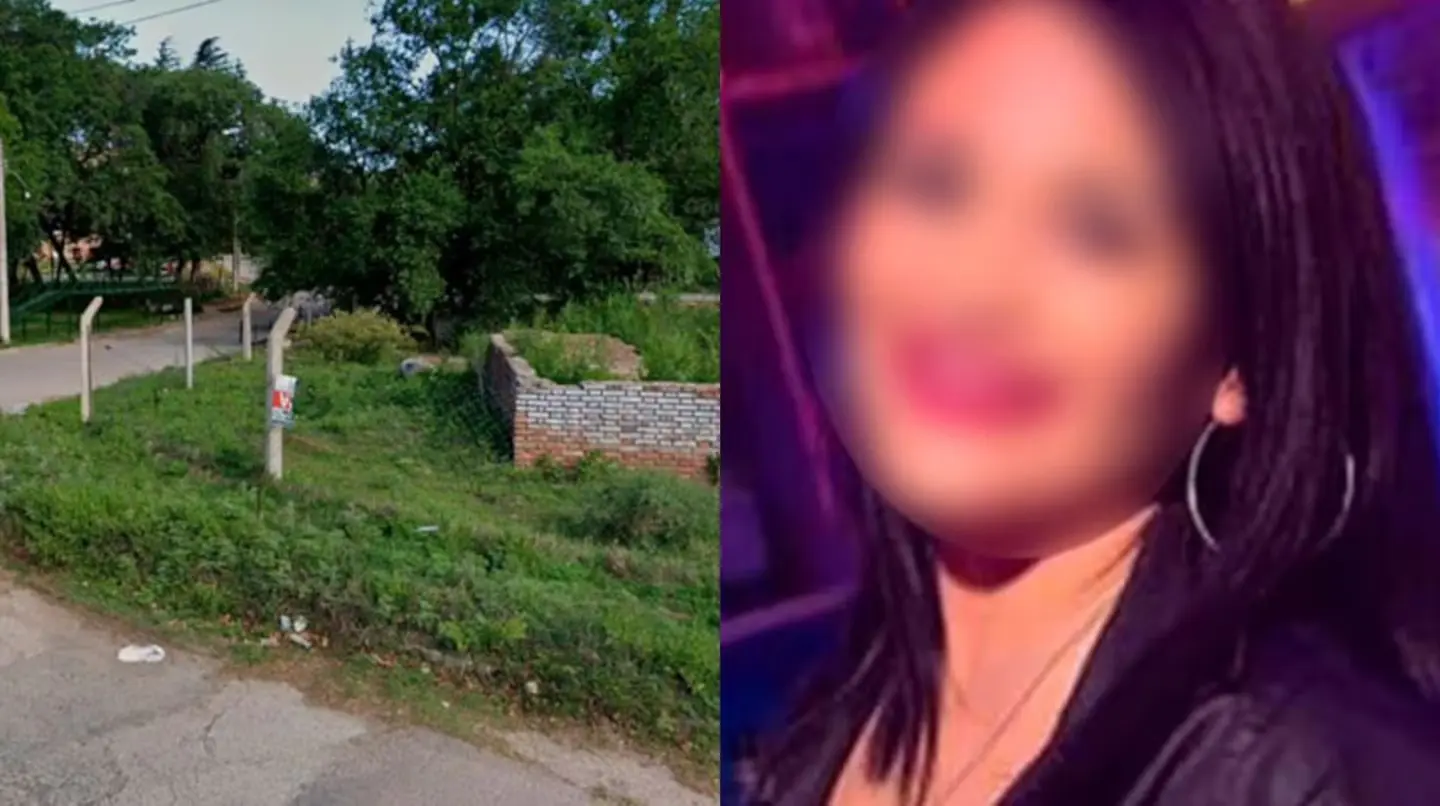 La zona donde encontraron a la mujer, a una cuadra del cuartel de Bomberos de La Cumbre.
