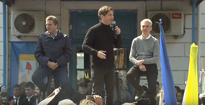 Kicillof en Junín: Tras el debate, se mostró junto a Massa y Meoni y dijo que Macri está desorientado
