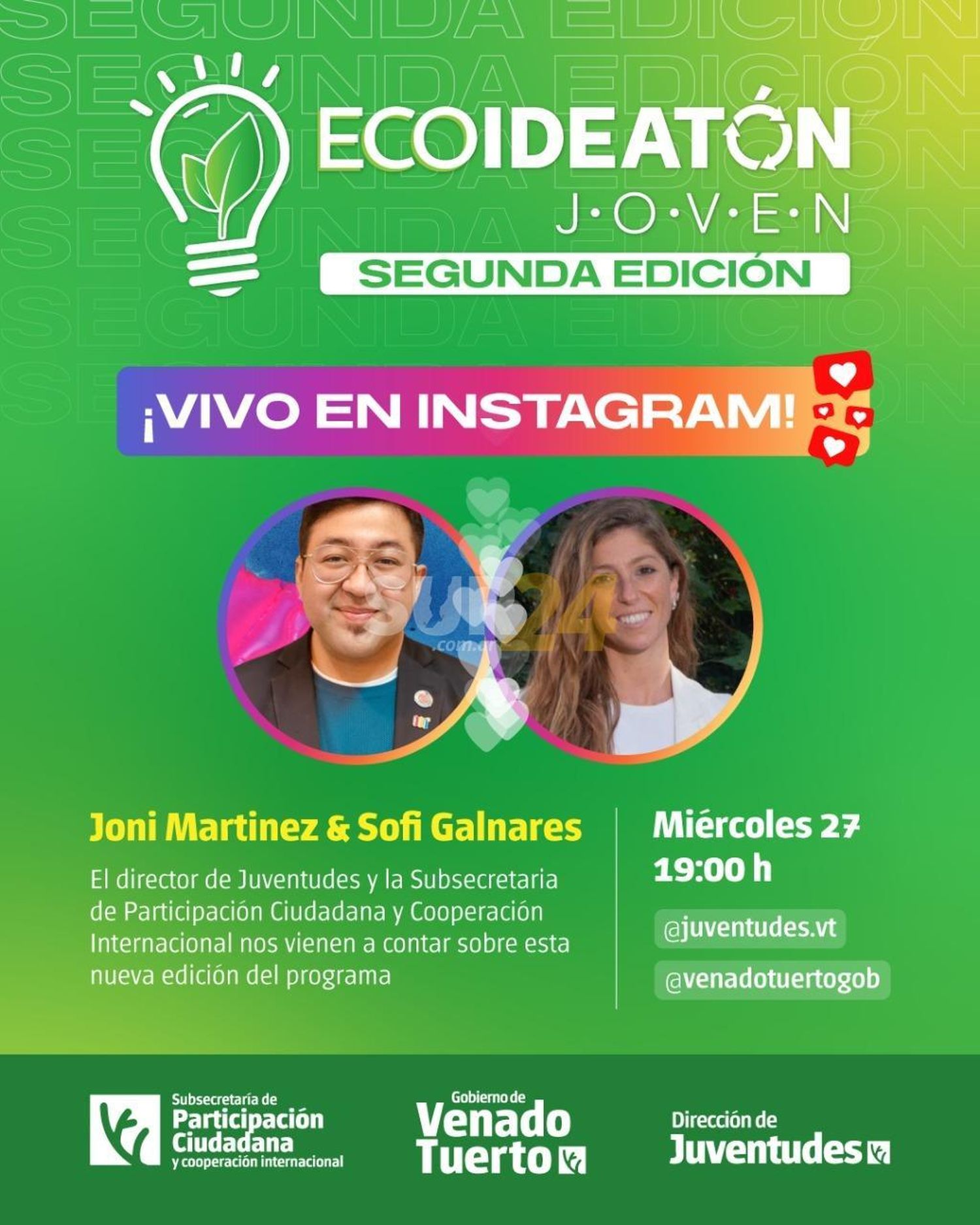 Vivo en Instagram para contar todo sobre la segunda edición del Eco Ideatón