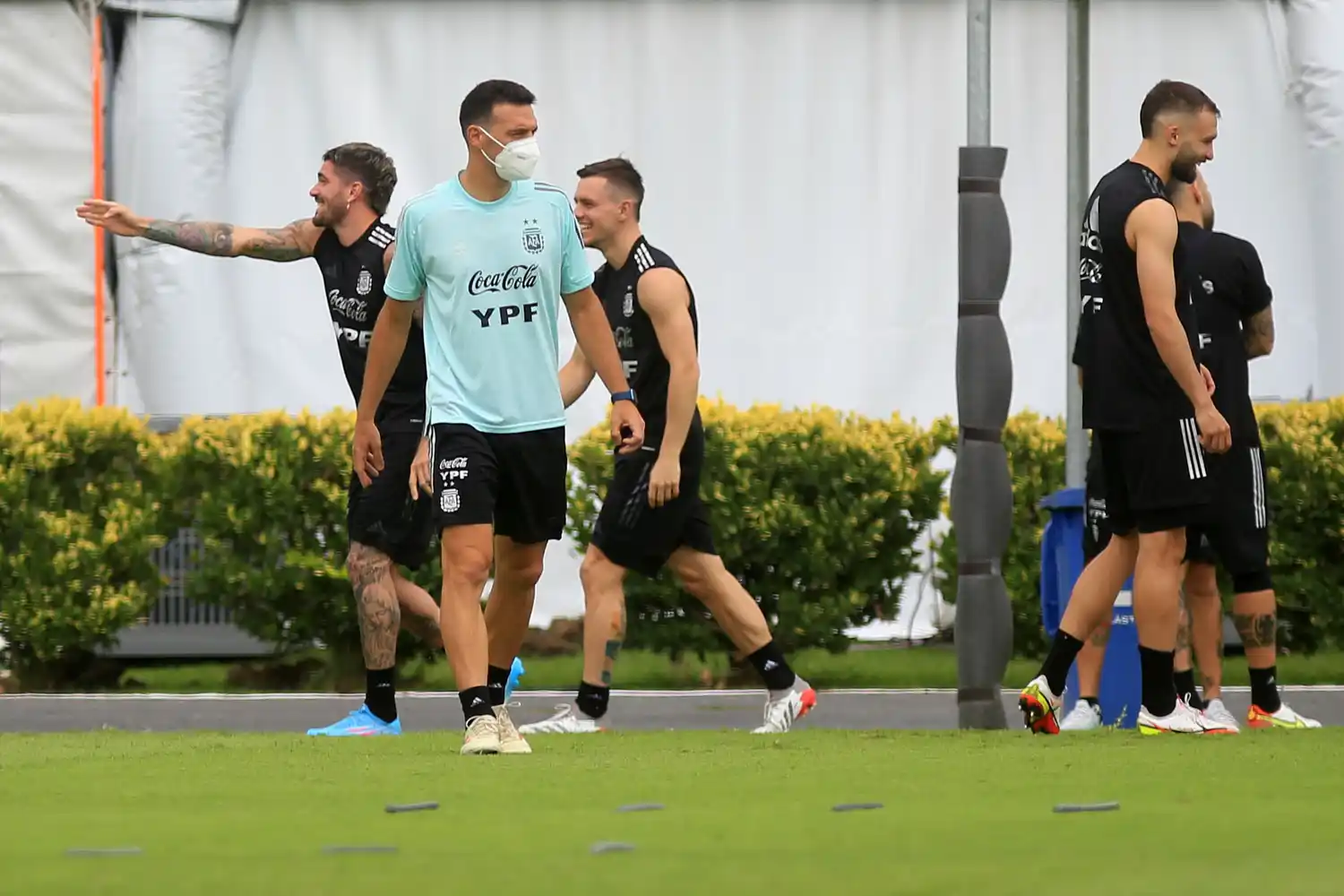 La última práctica del seleccionado antes de viajar a Chile.
