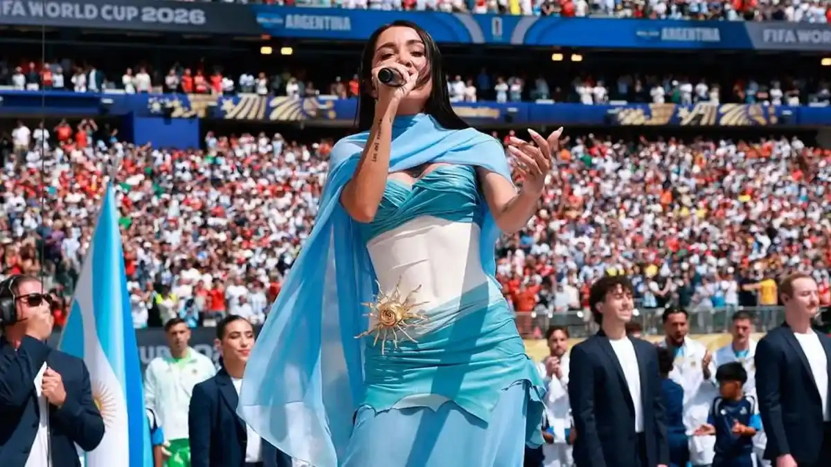 La quilmeña María Becerra cantó el Himno argentino en la final del Mundial 2026: "Es lo más importante que me pasó"