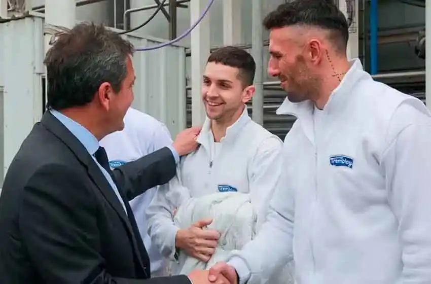 Massa suspendió las retenciones para el sector Lácteo por 90 días