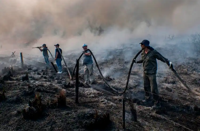 Tras la llegada de la lluvia, disminuyeron los focos de incendio en Corrientes