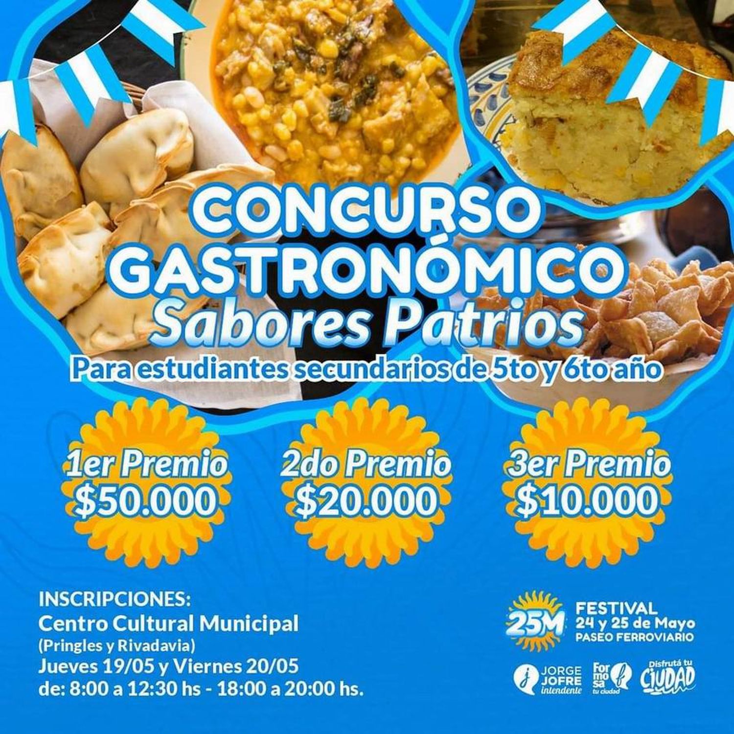 Sabores patrios: ultiman los detalles del
concurso para estudiantes secundarios