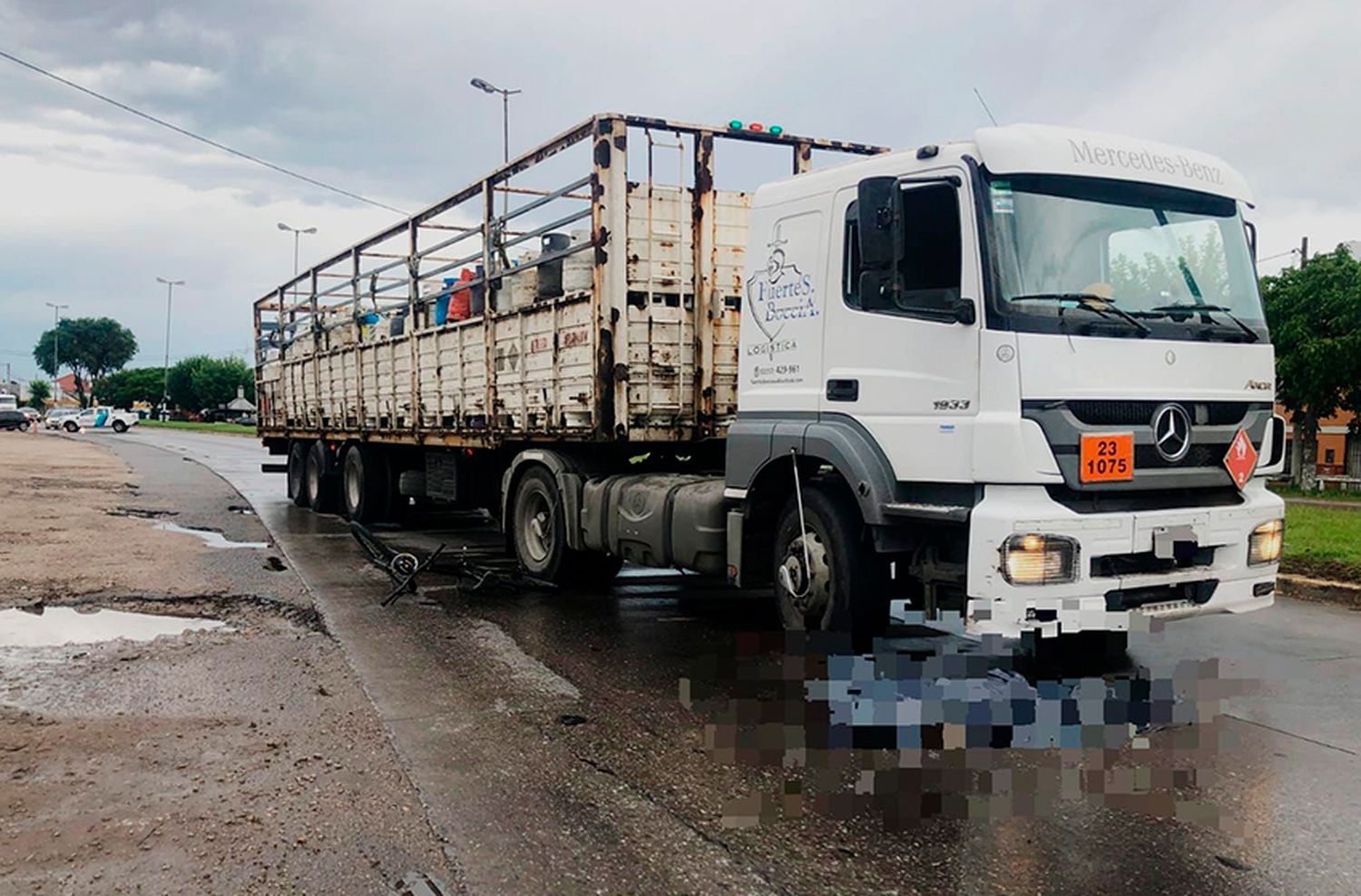 Murió un ciclista tras haber sido arrollado por un camión