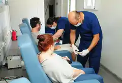 Campaña positiva: más de 50 personas donaron sangre en la Unidad Móvil