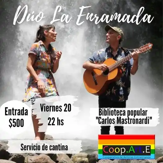 El dúo de Buenos Aires se presentará en Gualeguay.