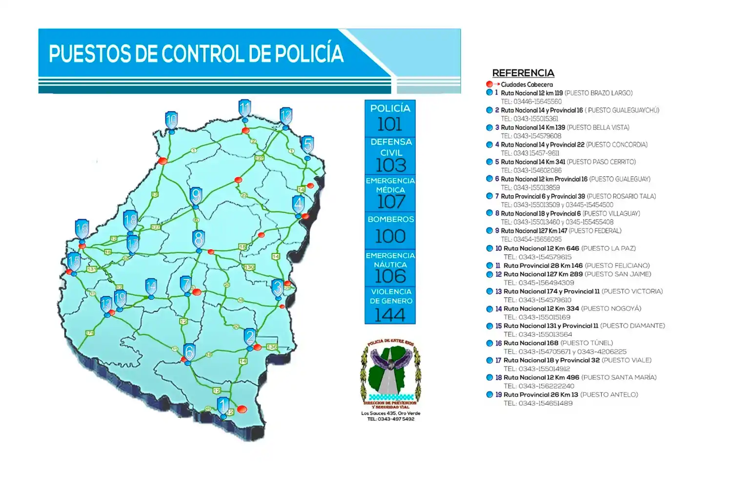 Fin de semana largo con operativos de seguridad en toda la provincia