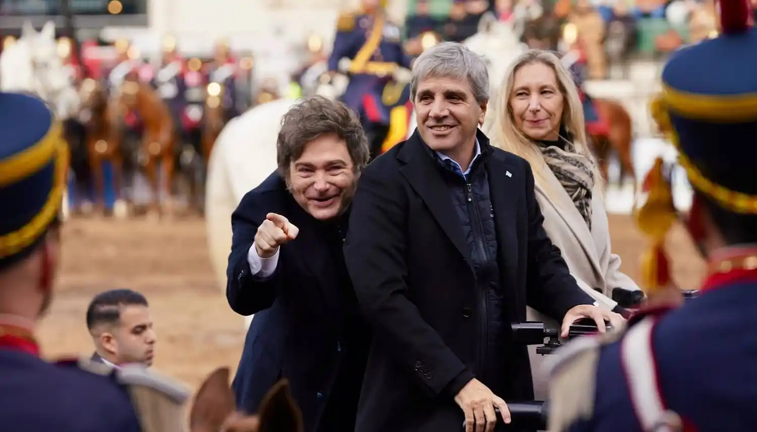 La entrada triunfal de Milei, Karina y Luis Caputo en la edición 2025 de la Expo Rural