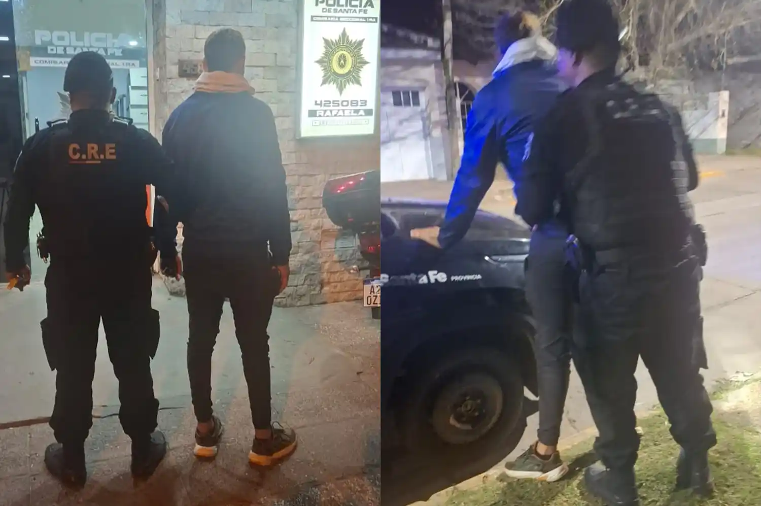 Importante despliegue policial en dos barrios de la ciudad de Rafaela