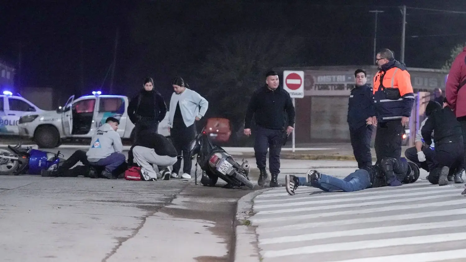 Las víctimas fueron derivadas en ambulancias al Hospital Municipal