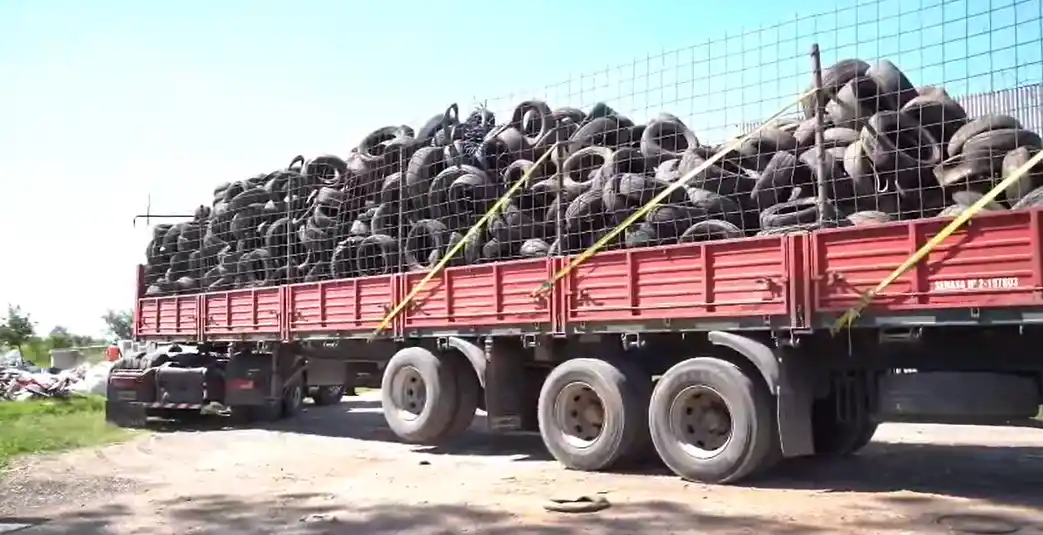 Cuarto envío de neumáticos al CEAMCE para su recuperación