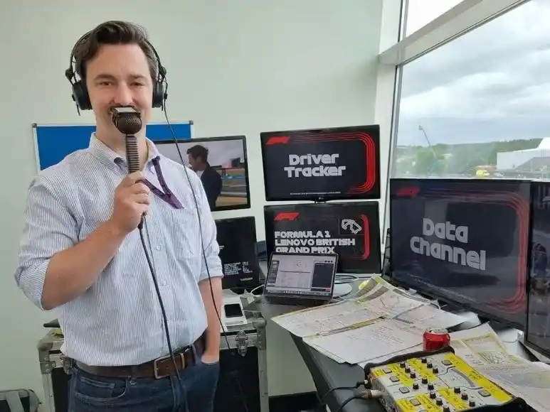 Alex Jacques, comentarista de F1 TV