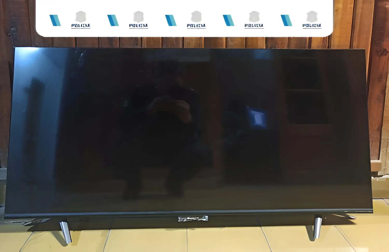 El televisor fue recuperado por la policía.