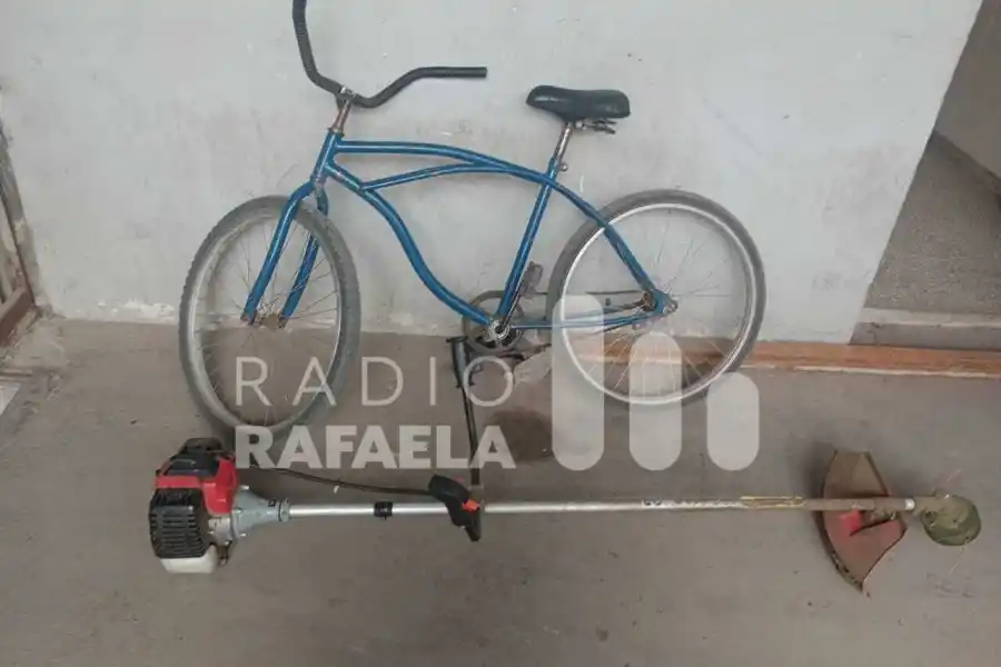 Robó una motoguadaña y fue detenido a las pocas horas