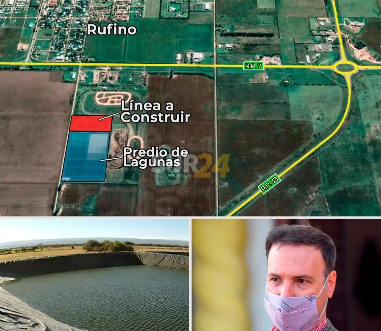 Enrico solicita que se avance con la tercera línea de lagunas depuradoras en Rufino