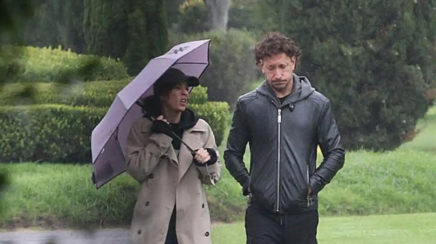 Nicolás Vázquez y Gimena Accardi se reencontraron para despedir a un famoso