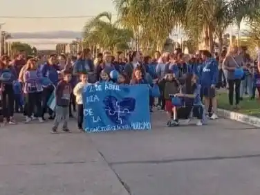Villaguay se une en una caminata silenciosa por el Día Mundial de Concienciación sobre el Autismo