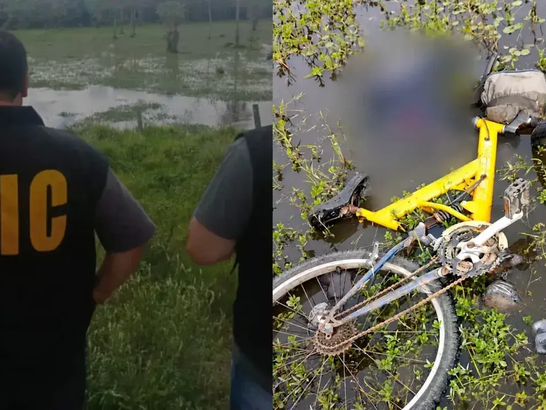 Encontraron muerto a un hombre en un campo inundado de Chaco y había una bicicleta junto al cuerpo.