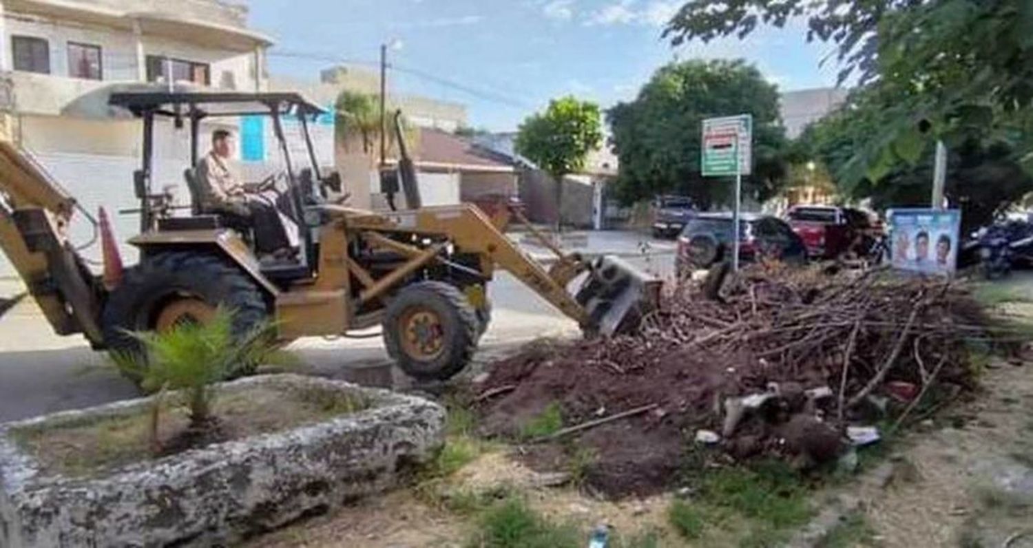 Prosiguen las tareas integrales en el barrio Virgen del Rosario