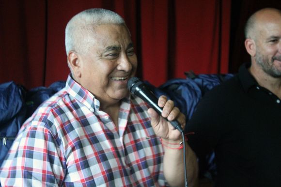 Cecilio Salazar saludó a los vecinos y les deseó esperanza, salud y éxitos