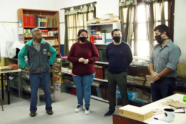Visita a la Escuela Agraria del presidente del Concejo Deliberante