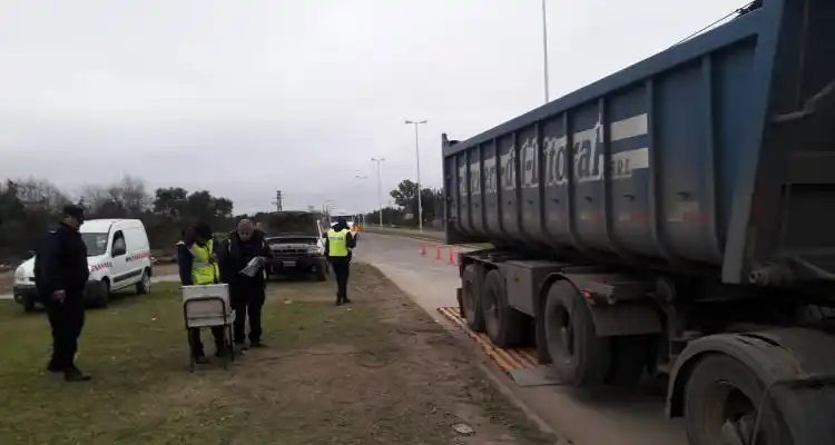 18 camiones secuestrados  en los controles sobre 1001