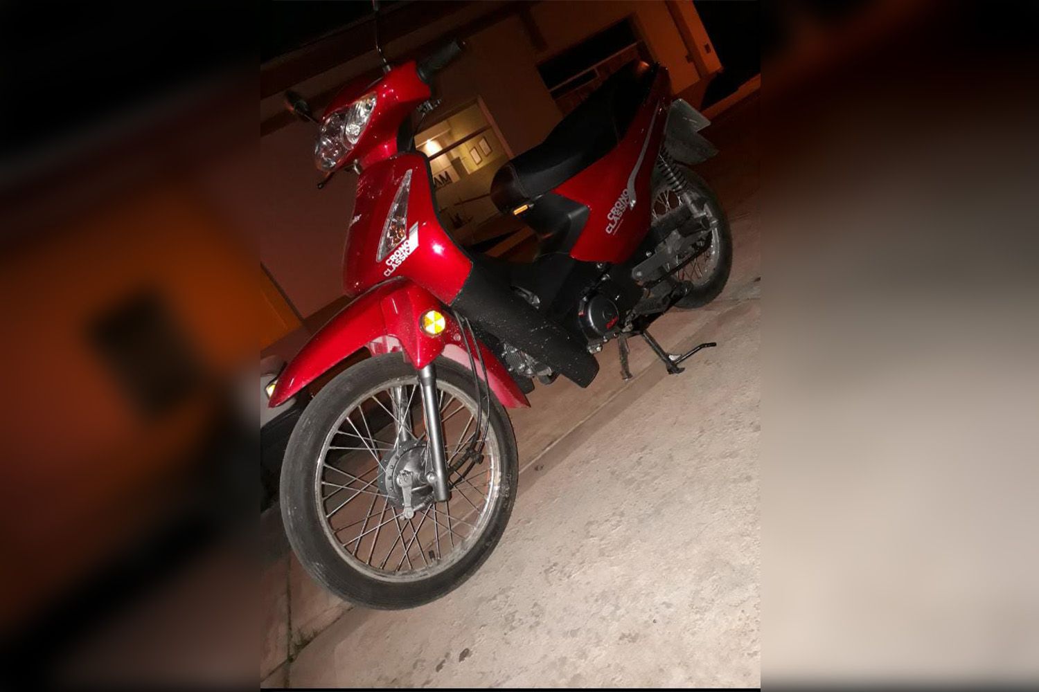 La moto recuperada
