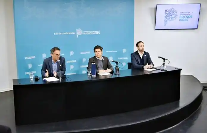 Axel Kicilllof, Gabriel Katopodis y Pablo López