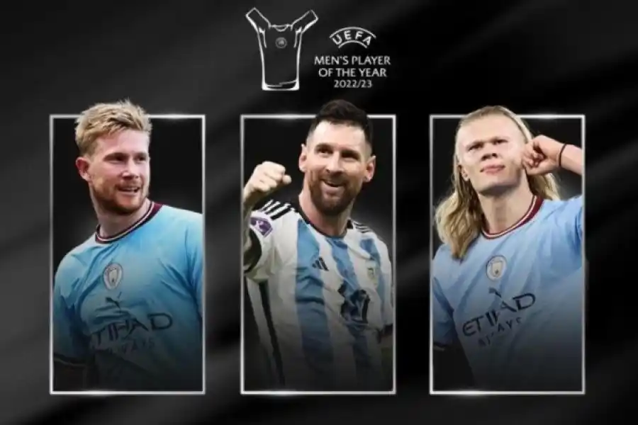 Messi fue nominado al jugador del año de la Uefa: competirá con Kevin De Bruyne y Erling Haaland