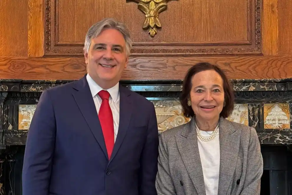 Gira por Estados Unidos: el gobernador Martín Llaryora junto a Susan Segal, presidenta & CEO del Council of the America