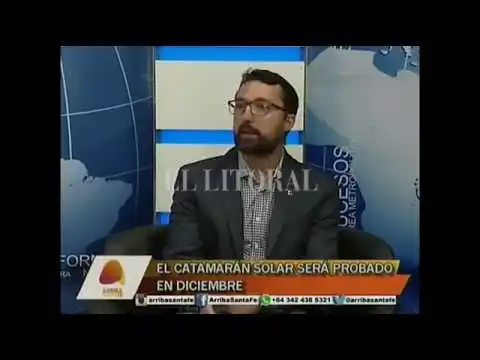 El catamarán solar será probado en diciembre