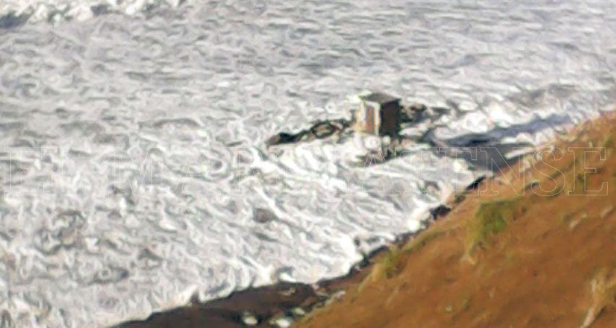 Un temporal de viento tapó Playa Serena