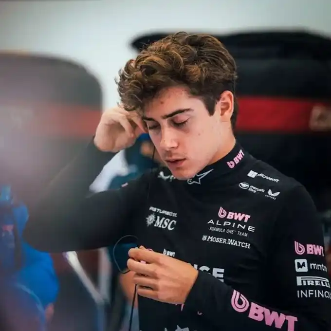 El mensaje de Franco Colapinto tras la confirmación de la vuelta de "Checo" Pérez.
Fotografía: Agencia Noticias Argentinas / @AlpineF1Team