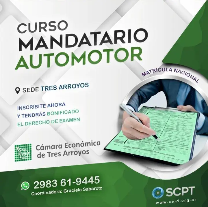 Curso de mandatario automotor en la Cámara Económica