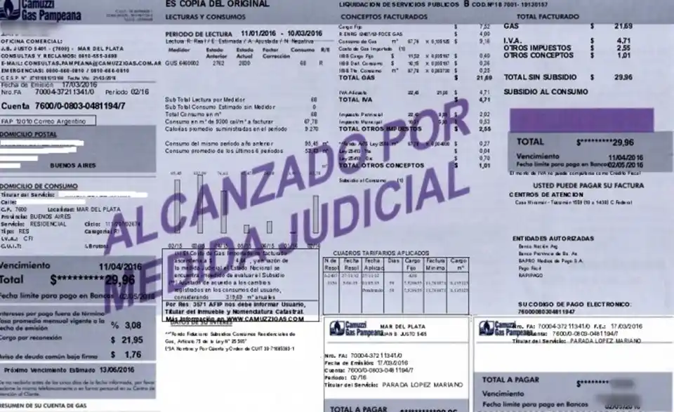 Tensión en Gobierno por freno judicial al tarifazo