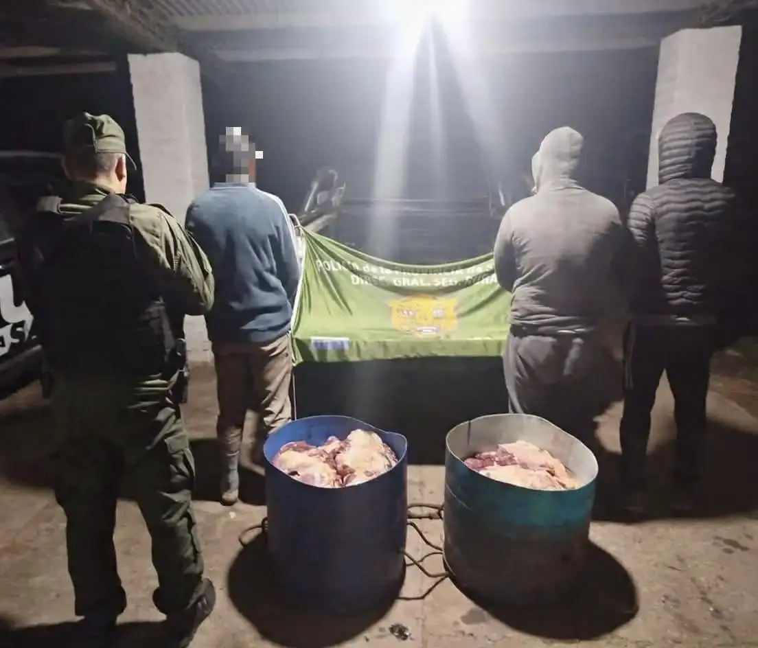Los Pumas secuestraron 150 kilos de carne vacuna, armas, municiones y carpinchos durante distintos operativos en Las Colonias y Garay. - 3