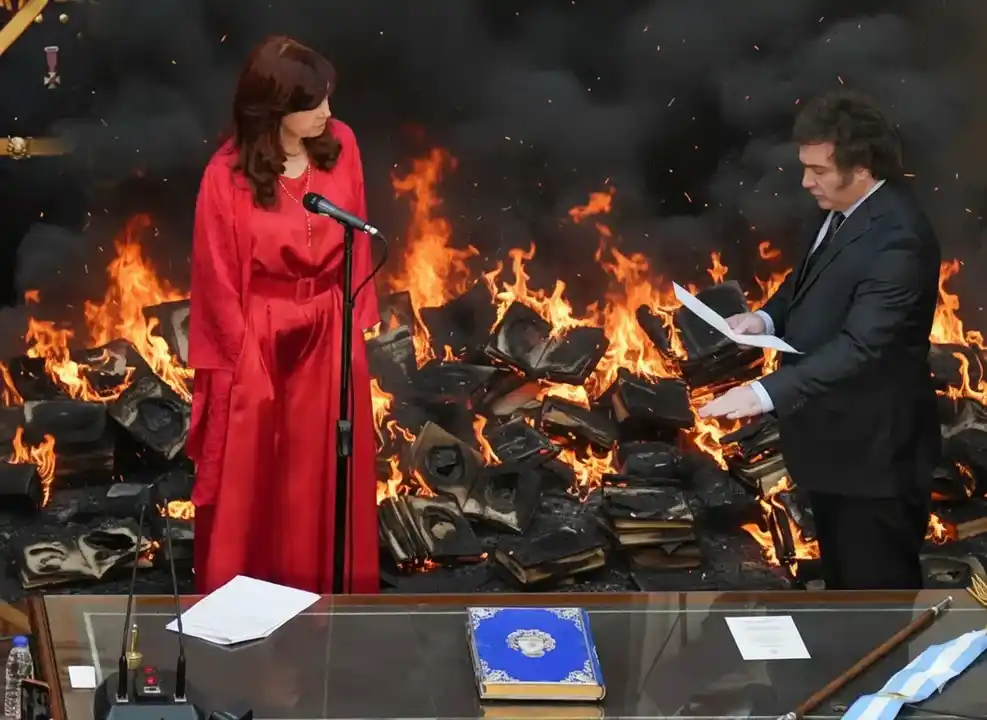 Cristina Kirchner y Javier Milei