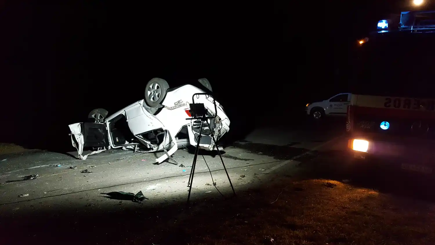 Choque frontal sobre ruta Crespo a Racedo