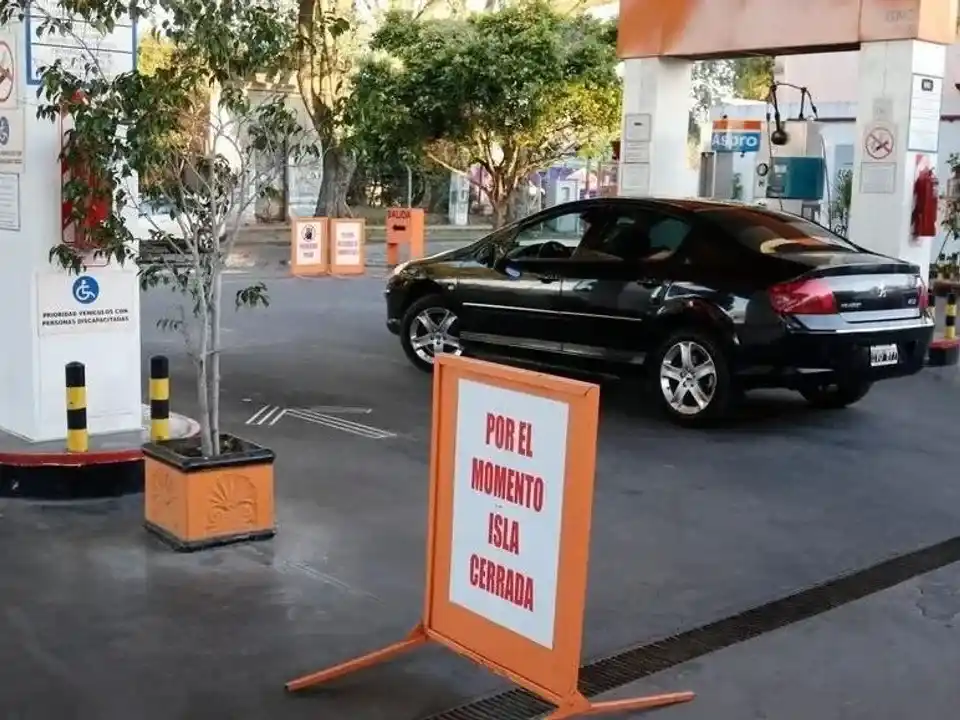 Cortaron el suministro de gas a estaciones de servicio e industrias