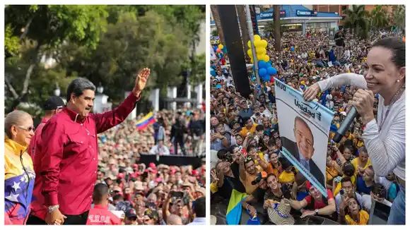 CARACAS «TRANCADA» por marchas en el comienzo de la campaña electoral