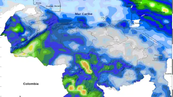 ¡POR ONDA TROPICAL 49 Y FRENTE FRÍO! Fuertes lluvias con descargas eléctricas en Zulia, los Andes y Lara