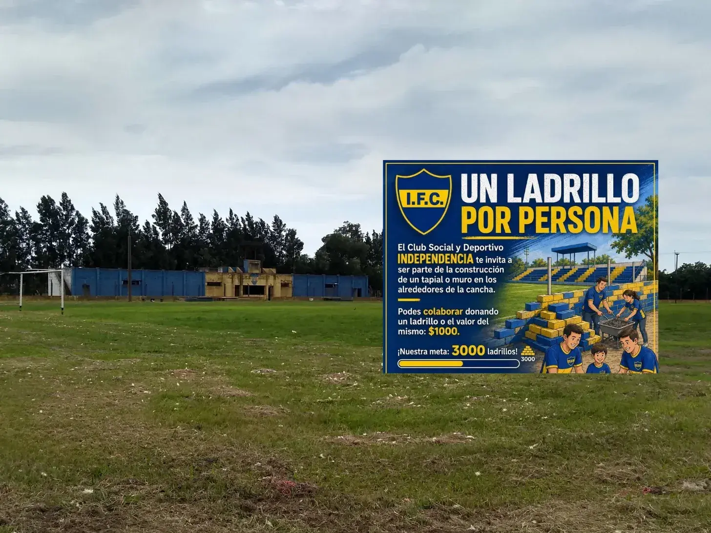Lanzaron una campaña para construir un tapial por la inseguridad.