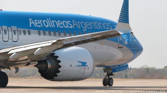 Aerolíneas Argentinas retoma hoy las operaciones regulares con los Boeing 737 MAX 8