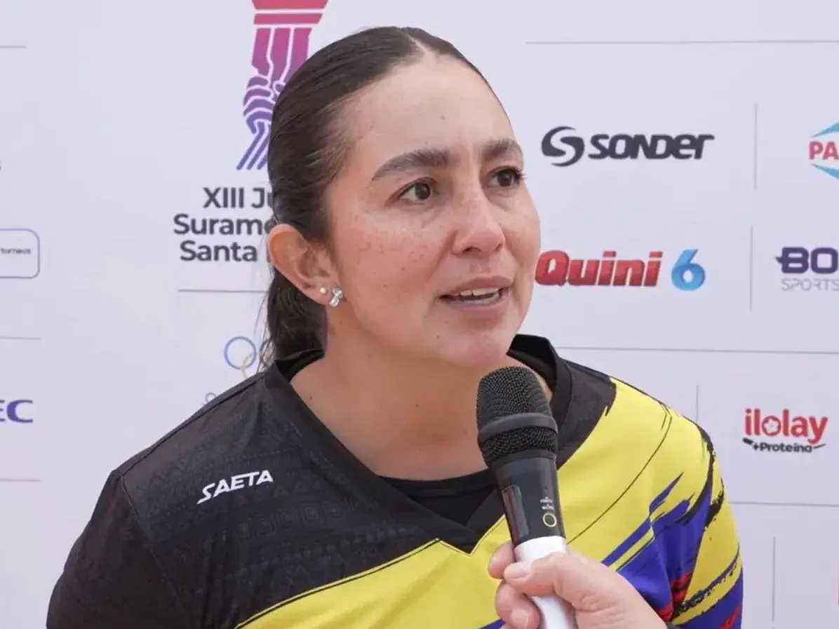 Sara López, especialista en arco compuesto, compite en Rosario Foto: Prensa Juegos Suramericanos