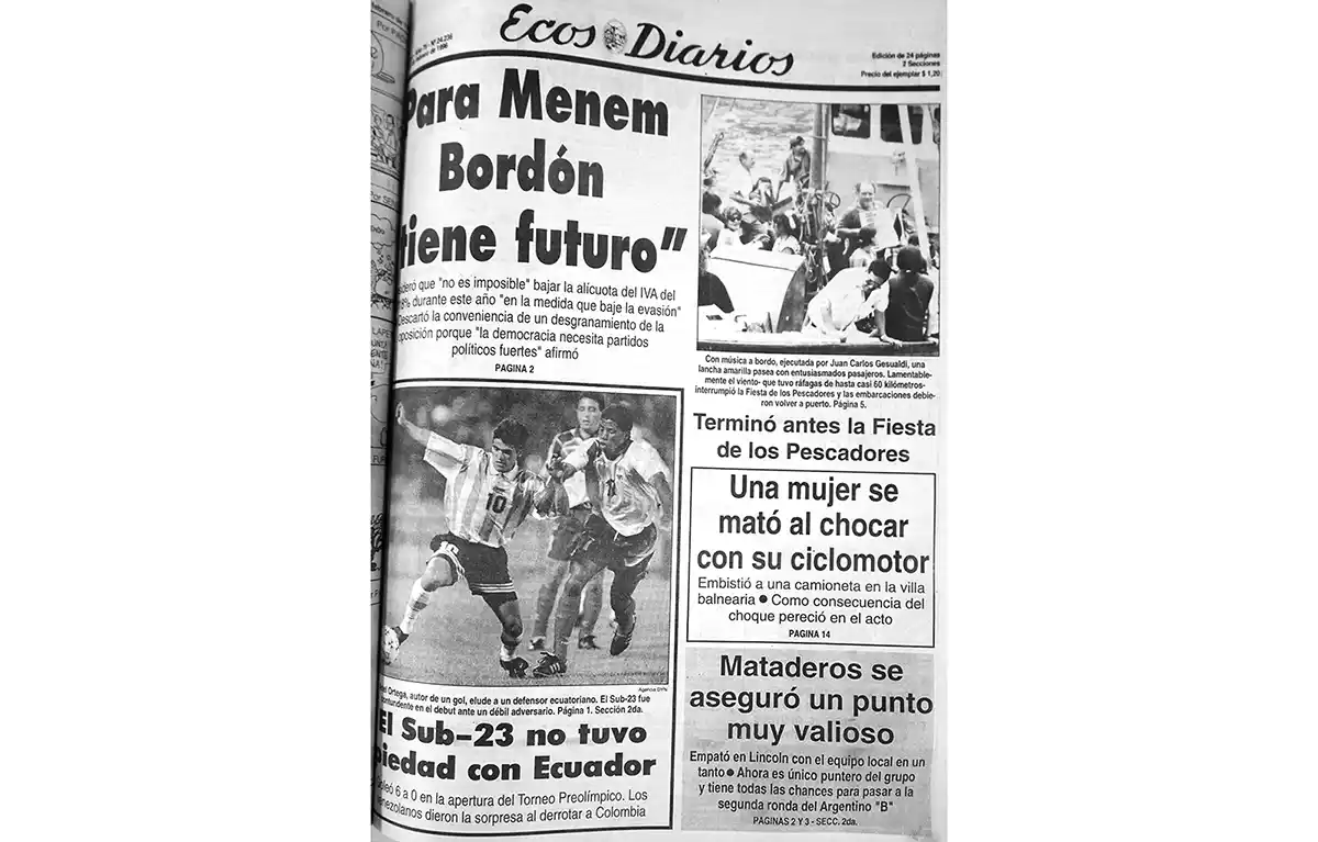 Lunes 19 de febrero de 1996