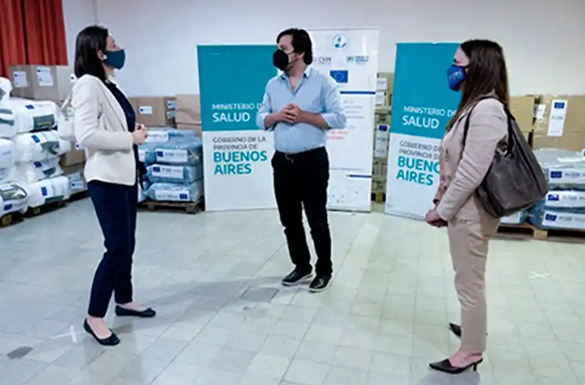 La provincia de Buenos Aires recibió una donación de insumos médicos de la Unión Europea