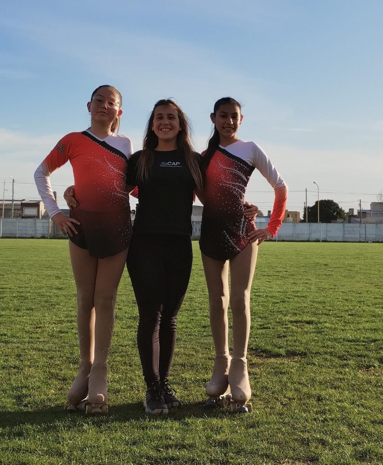 Dos patinadoras de Colegiales en la Copa Nacional Roberto Rodríguez